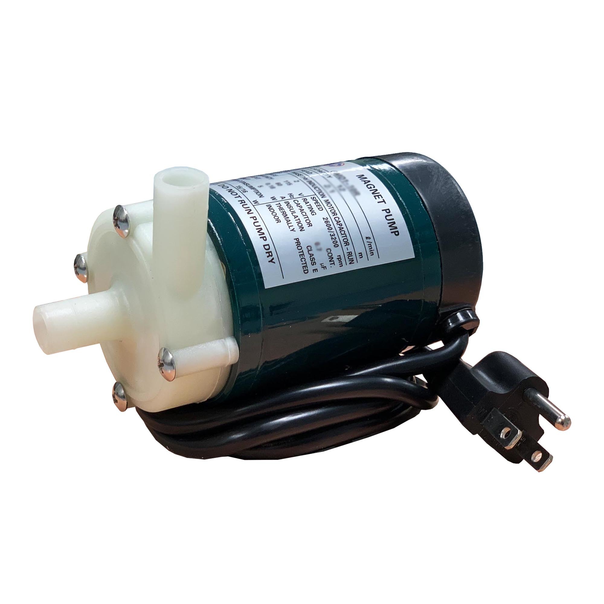 Gol Pumps Chemical Magnet Pump GMD1-10R, 115V, 78GPH, Max. Flow 156 GPH, Port Size 0.5 in, Volts 115, Model# GMD1-10R